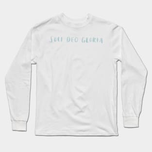 soli deo gloria (glory to God alone) Long Sleeve T-Shirt